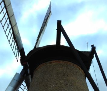 De molen met middenbalk 10 januari 2020.